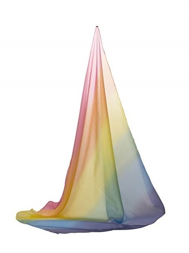 레인보우 스카프  - 배송기간 14일~21일(Sarah&#039;s Silks Enchanted Playsilk available in Rainbow Starry Night Blossom Fire Sea)-칭찬나라큰나라