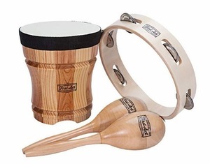 First Act Percussion Pack (봉고, 마라카스, 탬버린) - 배송기간 14일~21일 (First Act Percussion Pack Bongos, Maracas, and Tambourine FAC0148 )-칭찬나라큰나라