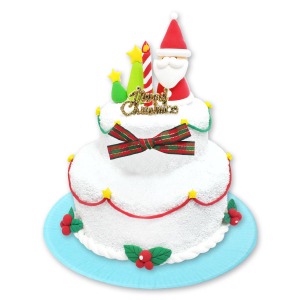 산타 2단 케이크 만들기-칭찬나라큰나라