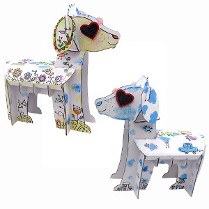 [쏘잇]흰색 대형 박스 반려동물 강아지 만들기 (2종 중 택1)-칭찬나라큰나라