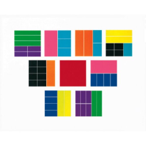 수교구, 러닝리소스[EDU0619] 사각분수학습기 (1~1/12까지) Rainbow Fraction® Deluxe Squares-칭찬나라큰나라