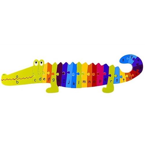 원목 장난감 알파벳 악어 퍼즐 - 배송기간 14~21일(Orange Tree Toys Alphabet Crocodile Puzzle )-칭찬나라큰나라